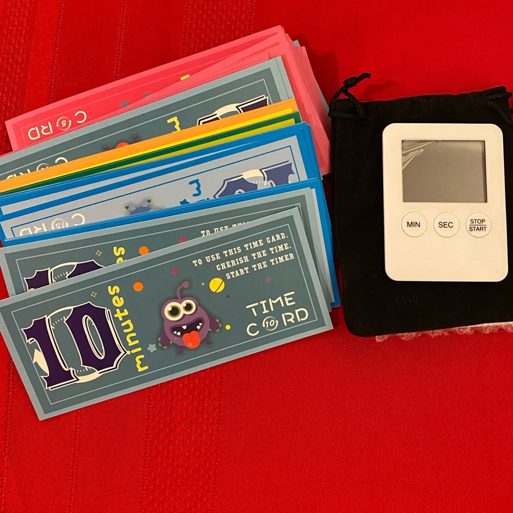 Outus ScreenTime Reward Cards w/timer - Develop Time Management Skills